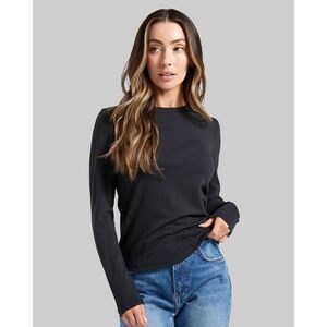 BYLT Drift Long Sleeve Black Tee Athleisure Active Comfort